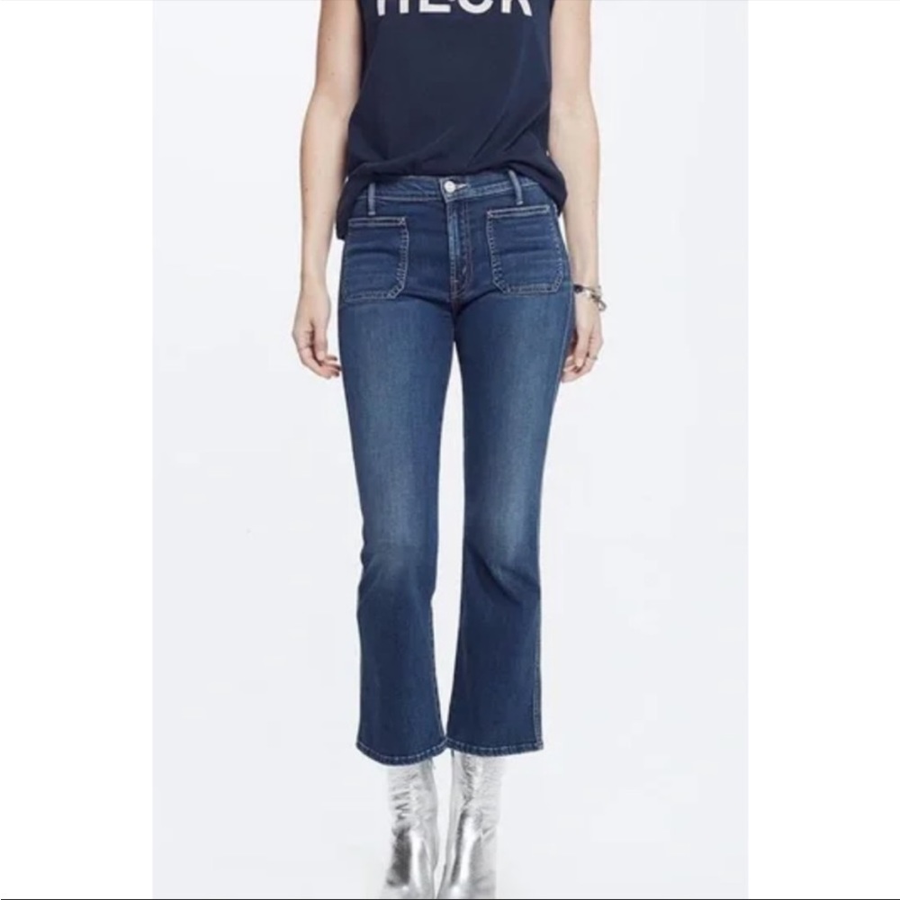 Mother Patch Slacker Crop Jeans